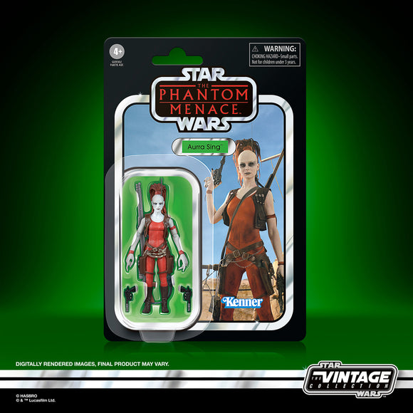 IN STOCK! Star Wars The Vintage Collection Aurra Sing, Star Wars: The Phantom Menace 3.75 Inch Action Figure