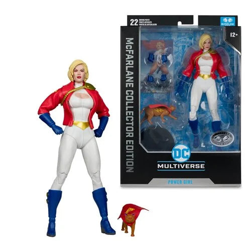 ( Pre Order ) McFarlane DC Multiverse Collector Edition #31 Power Girl ( Platinum Edition ) 7 inch Action Figure