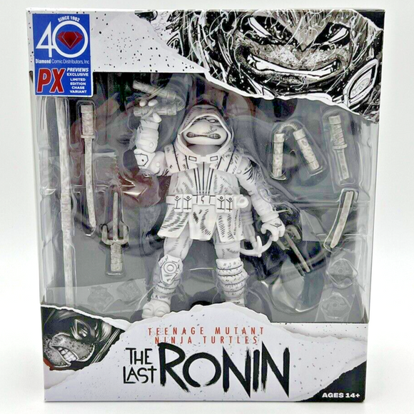 IN STOCK! PLAYMATES TMNT LAST RONIN PX 4.5IN ACTION FIGURE ( CHASE )