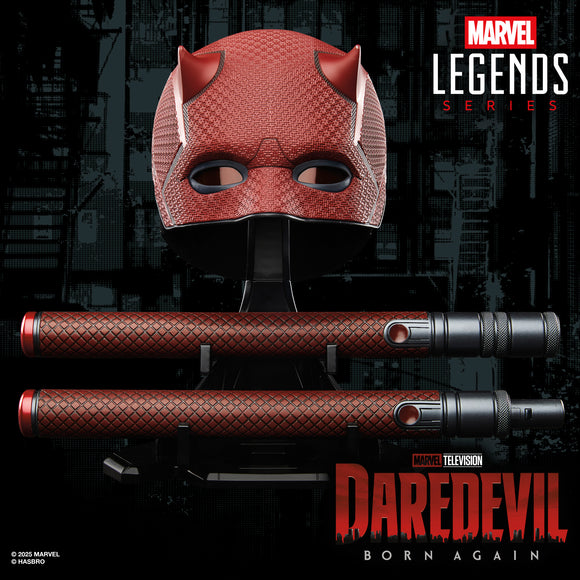 ( Pre Order ) Marvel Legends Series Daredevil: Born Again Premium Roleplay Mask and Billy Club