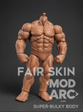 Pre ( Pre Order ) Mod Arc Studio 1/12 Fair Skin Body and Overload Green Heads,Hair Combo, Grey Pants