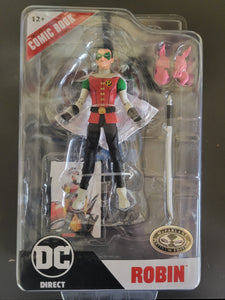 IN STOCK! McFarlane DC Direct Page Punchers Robin ( Platinum Edition ) (Batman: Reborn) 7in Figure with Comic