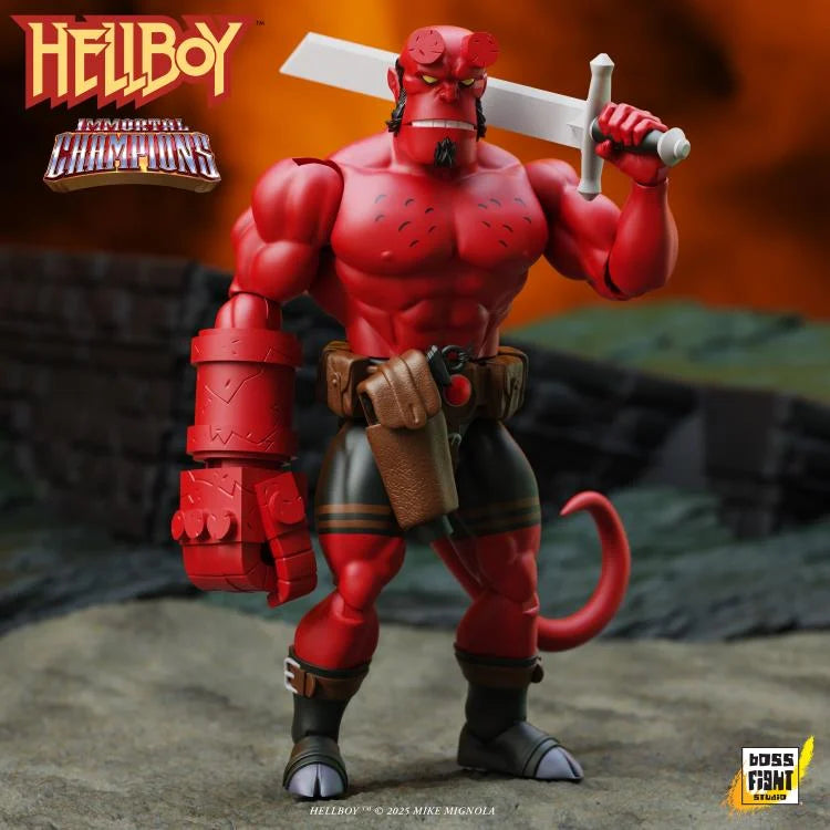 Pre Order ) Hellboy Immortal Champions Retro Action Figure
