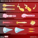 ( Pre Order ) Mezco One 12: Collective Iron Man Silver Centurion Edition Action Figure