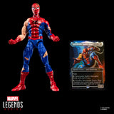( Pre Order ) Marvel Legends Series Magic: The Gathering Battle-Damaged Spider-Man, 6" Action Figure plus Exclusive Foil Trading Card