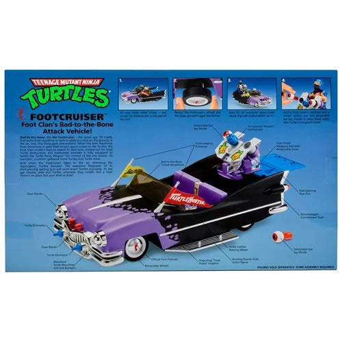 Vintage 1989 Playmates Teenage Mutant Ninja Turtles Foot Cruiser Car as is Vintage 1989 Playmates Teenage Mutant Ninja Turtles Foot Cruiser Car as is