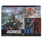 ( Pre Order ) G.I. Joe Classified Series #218 Snake Eyes & Varmint ATV Vs. Stealth Viper & Cobra Stealth Flight Pod (Trubble Bubble) 6 Inch Action Figures & Vehicles