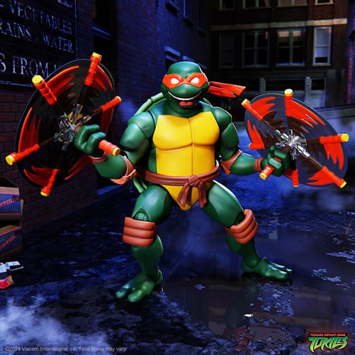 ( Pre Order ) Super 7 Ultimates TMNT 2003 Animated Series Michelangelo 7-Inch Action Figure
