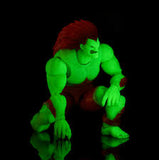 ( Pre Order ) Jada Toys Street Fighter II Ultra Blanka (Player 2 Glow-in-the-Dark Version) 1:12 Scale Action Figure (Entertainment Earth Exclusive)