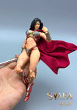 ( Pre Order )  Fury Toys FSV02 Northern Valkyrie Svafa Yellow Skin Red Armor Ver. 1/12 Scael Action Figure