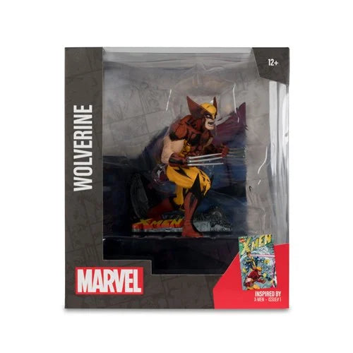 IN STOCK! McFarlane Marvel Wave 1 Wolverine X-Men #1 1:10 Scale Posed Figure with Scene