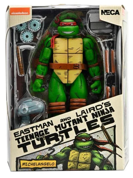 Pre Order NECA TMNT Michelangelo Mirage Comics Action Figure DJCCollectibles