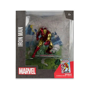 IN STOCK! McFarlane Marvel Wave 1 Iron Man The Invincible Iron Man #126 1:10 Scale Posed Figure with Scene