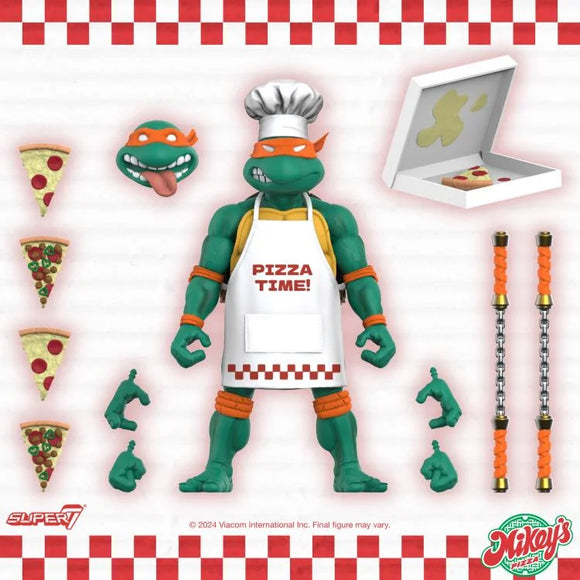 IN STOCK! Super 7 Ultimates TMNT Pizza Chef Michelangelo 2024 SDCC Exclusive Action Figure