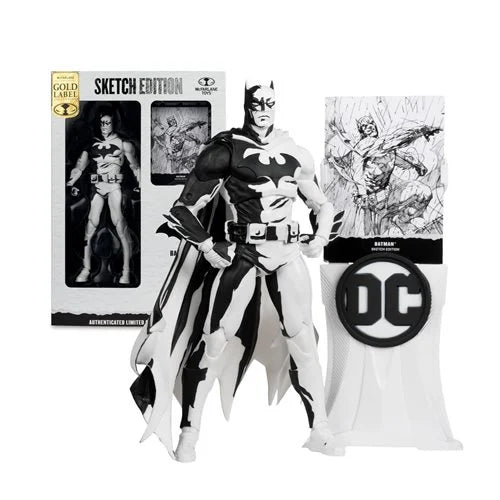( Pre Order ) McFarlane DC Multiverse Batman Hush Sketch Gold Label 7-Inch Scale Action Figure - Entertainment Earth Exclusive