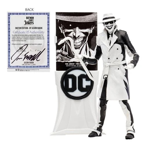 IN STOCK! McFarlane DC Multiverse The Joker Comedian Sketch Autograph Gold Label 7-Inch Scale Action Figure - Entertainment Earth Exclusive