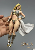 ( Pre Order )  Fury Toys FSV02 Northern Valkyrie Svafa White Skin Golden Armor Ver. 1/12 Scael Action Figure