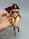 ( Pre Order )  Fury Toys FSV02 Northern Valkyrie Svafa Yellow Skin Red Armor Ver. 1/12 Scael Action Figure