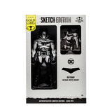 IN STOCK! McFarlane DC Multiverse Batman White Knight Sketch Edition Gold Label 7-Inch Scale Action Figure - Entertainment Earth Exclusive
