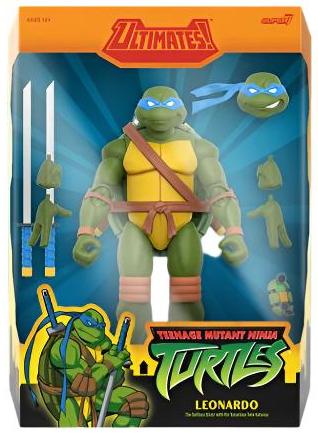 ( Pre Order ) Super 7 TMNT Ultimates 2003 Animated Series Leonardo 7-Inch Action Figure