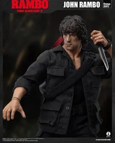 IN STOCK! Threezero Rambo: First Blood Part II John Rambo 1:6 Scale Action Figure