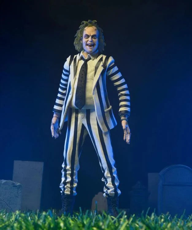 IN STOCK! NECA Beetlejuice (1988) Striped Suit Beetlejuice 1/4