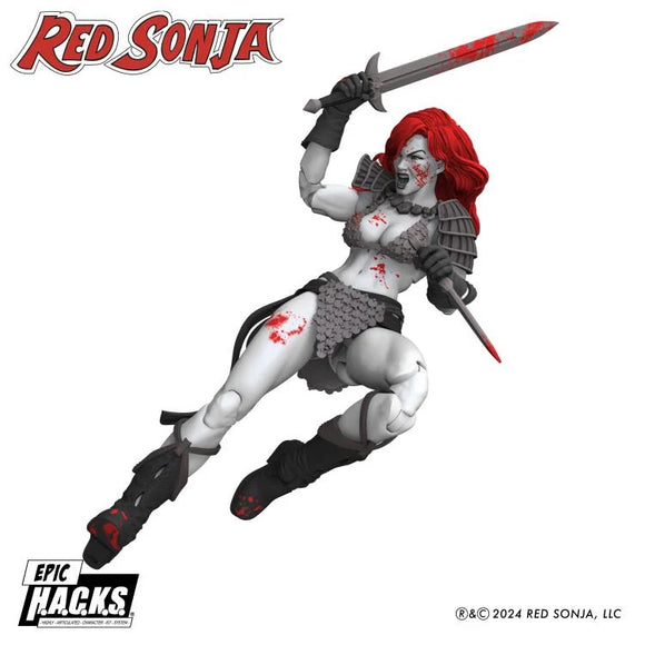 ( Pre Order ) Red Sonja Epic H.A.C.K.S. Red Sonja (Black, White & Red) PX Previews Exclusive 1/12 Scale Action Figure