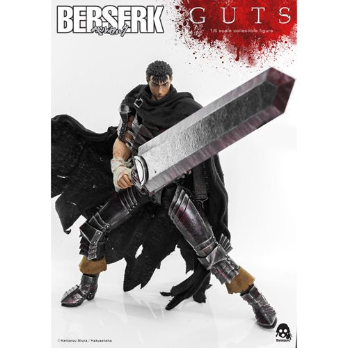 ( Pre Order ) Threezero Berserk Guts Black Swordsman 1:6 Scale Action Figure