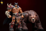 ( Pre Order ) Hero Toys 1/10 Tribal Hunter Orc Tracker and War Bear Action Figure Set