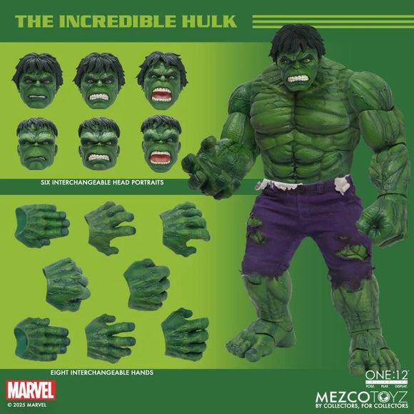 ( Pre Order ) Mezco One:12 Collective The Incredible Hulk Action Figure