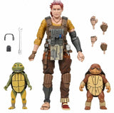 ( Pre Order ) NECA TMNT The Last Ronin - The Lost Years Grammy April with Baby Yi & Moja