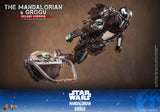 ( Pre Order ) Hot Toys Star Wars: The Mandalorian and Grogu MMS872 The Mandalorian and Grogu (Deluxe Ver.) 1/6th Scale Collectible Figure Set