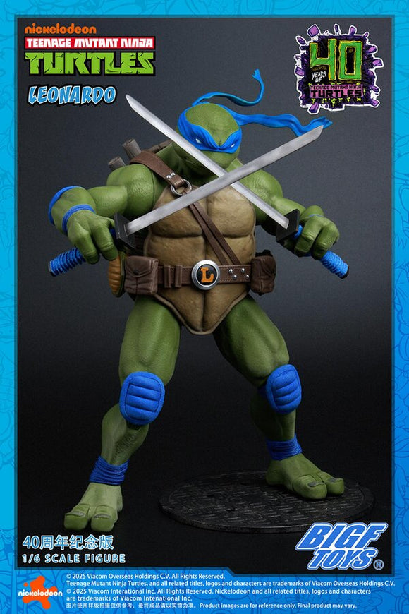 ( Pre Order ) BIGFTOYS 1/6 Scale TMNT Leonardo 40th Anniversary Action Figure