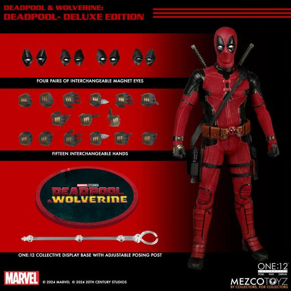 ( Pre Order ) Mezco One:12 Collective Deadpool & Wolverine Deadpool (Deluxe Edition)