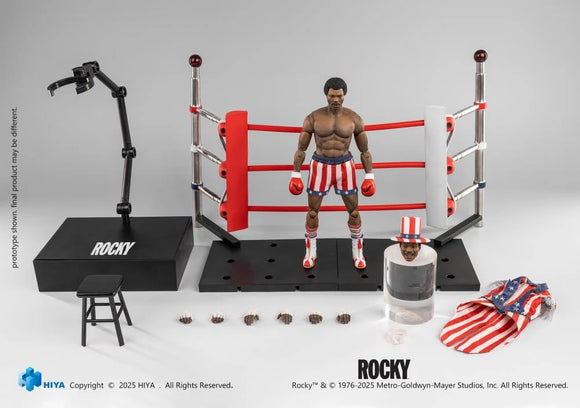 ( Pre Order ) Hiya Toys Rocky Exquisite Super Series Apollo Creed 1/12 Scale PX Previews Exclusive Action Figure