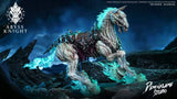 ( Pre Order ) Demonflame Studio 1/12 Darksiders Abyss Knight Apocalypse & Despair Cyan Steed Set of 2