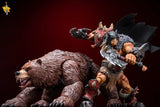 ( Pre Order ) Hero Toys 1/10 Tribal Hunter Orc Tracker and War Bear Action Figure Set