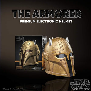 ( Pre Order ) Star Wars The Black Series The Armorer Premium Electronic Roleplay Helmet