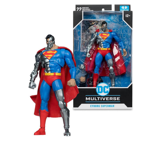 ( Pre Order ) McFarlane DC Multiverse Return of The Superman Cyborg Superman Chase 7 inch Action Figure