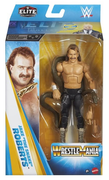 ( Pre Order ) WWE Elite WrestleMania 42 Jake The Snake Roberts Action Figure