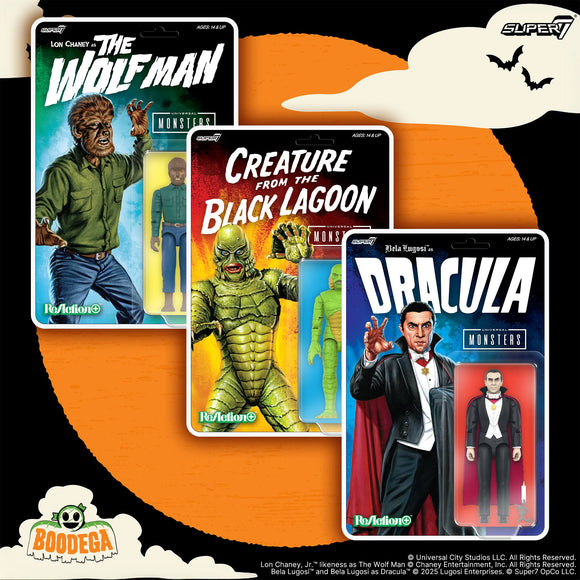 ( Pre Order ) Super 7 Reaction Universal Monsters Set of 3 - 3.75 inch Action Figures