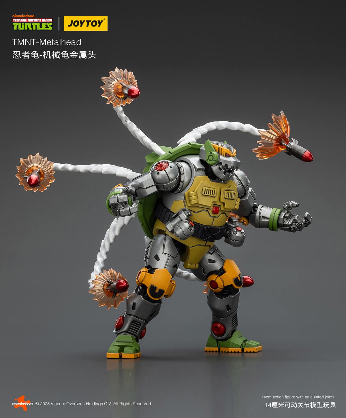 アーモンド社メタルフィギュア他2点 IN STOCK!! Joy Toy TMNT Metal Head ( 1:18 ) Action Figure