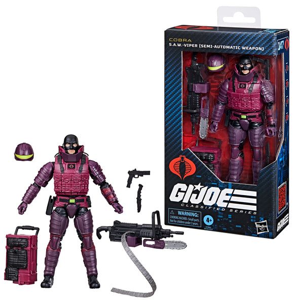 ( Pre Order ) G.I. Joe Classified Series #147, S.A.W.-Viper (Semi-Automatic Weapon) 6 inch Action Figure