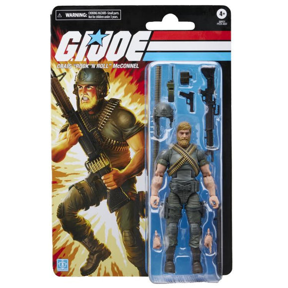 ( Pre Order ) G.I. Joe Classified Series Retro Cardback, Craig “Rock ’N Roll” McConnel 6 inch Action Figure