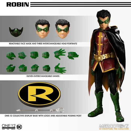 Mezco One:12 Robin - Armored Tunic w/ 'R' Insignia (for Slim Body
