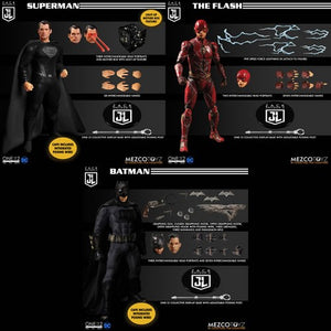 IN STOCK! MEZCO ONE 12: Justice League (2021 Movie) - Deluxe Steel Boxed Set