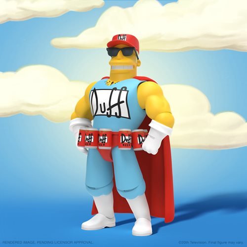 ( Pre Order ) Super 7 Ultimates The Simpsons Wave 2 Duffman 7-Inch Action Figure
