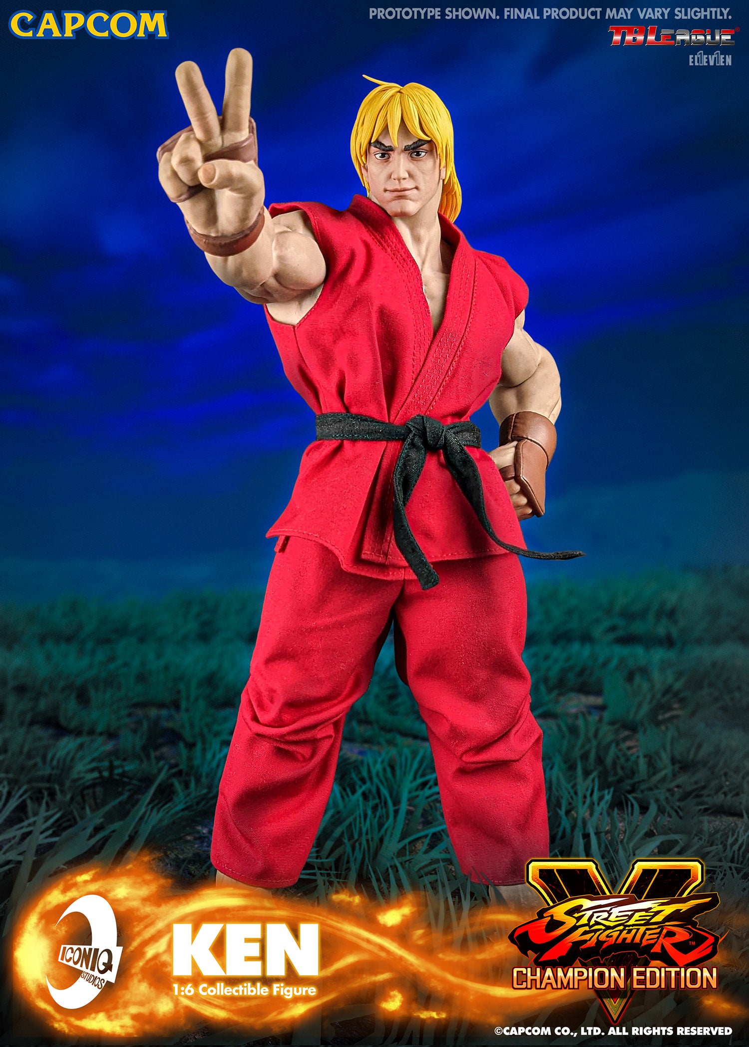 Iconiq 1/6 ストリートファイター　ケン IN STOCK! Street Fighter V Iconiq Gaming Series Ken 1/6