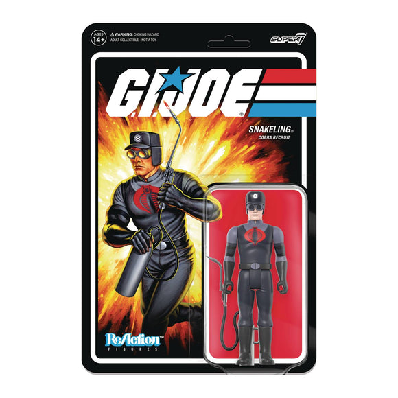 IN STOCK! Super 7 ReAction G.I. Joe Wave 3 Snakeling Goggles Torch Pink 3 3/4-Inch Figure