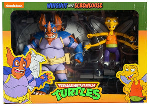 IN STOCK! NECA TMNT CARTOON 2 PK WINGNUT & SCREWLOOSE